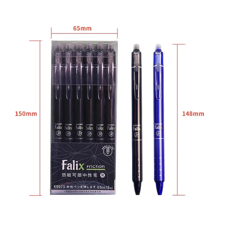 Erasable Gel Press Ballpoint Pens – School & Office Stationery Erasable Gel Pen Qme