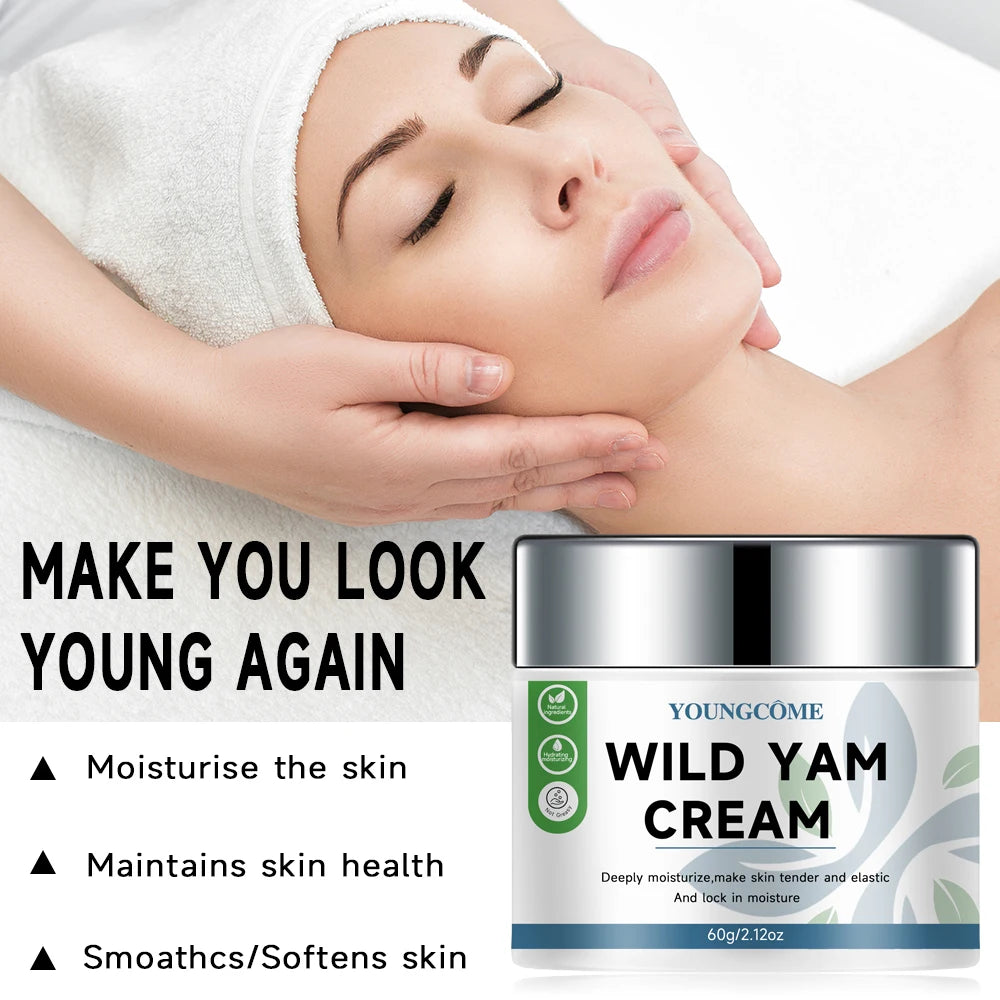 YOUNGCOME Wild Yam Hydrating Cream – Moisturizer All Skin Face Moisturizer Cream Qst
