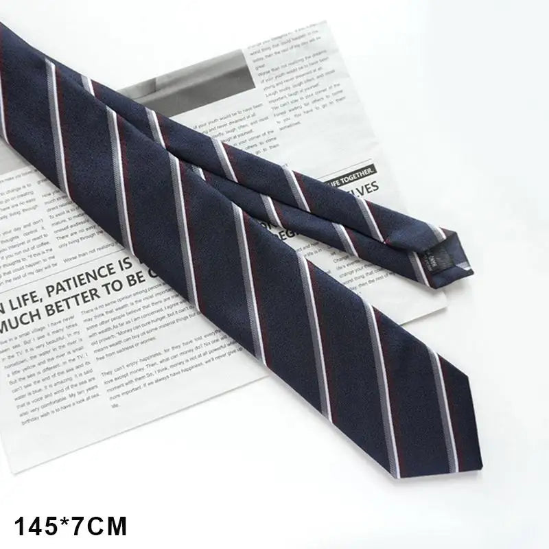 Women's Striped JK Necktie – Japanese Uniform Cosplay Tie Uniform Necktie Qst A5
