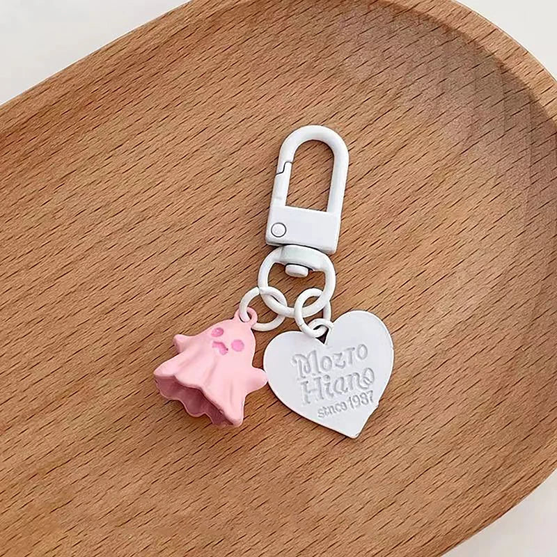 Halloween Ghost Keychain Mini Doll Pendant – Girls Bag Charm Novelty Keychain Charm Qme