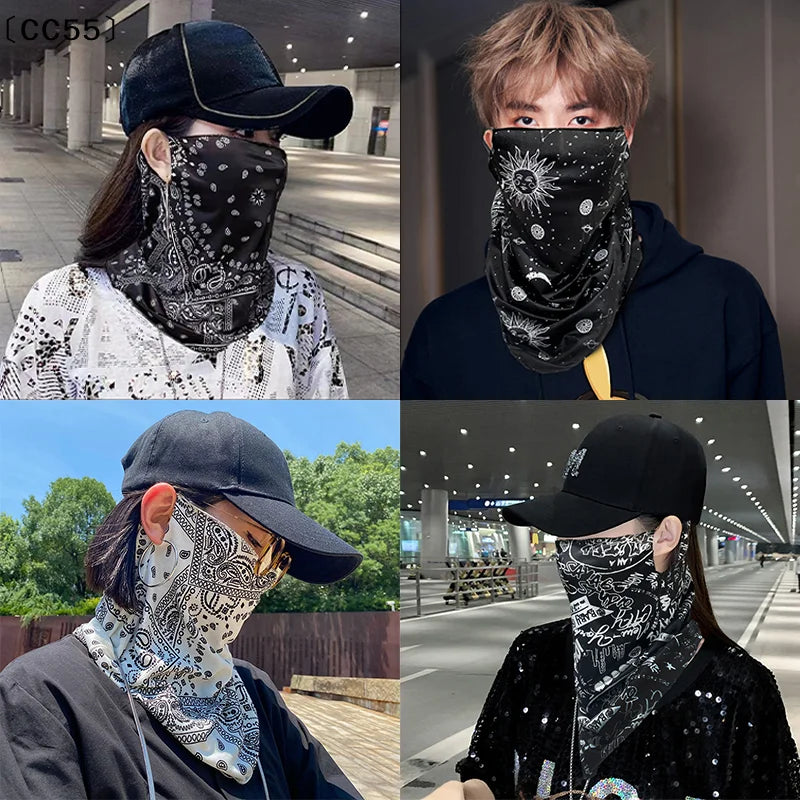 Punk UV Face Neck Mask – Outdoor Sports Cycling Bandana UV Neck Gaiter Qst