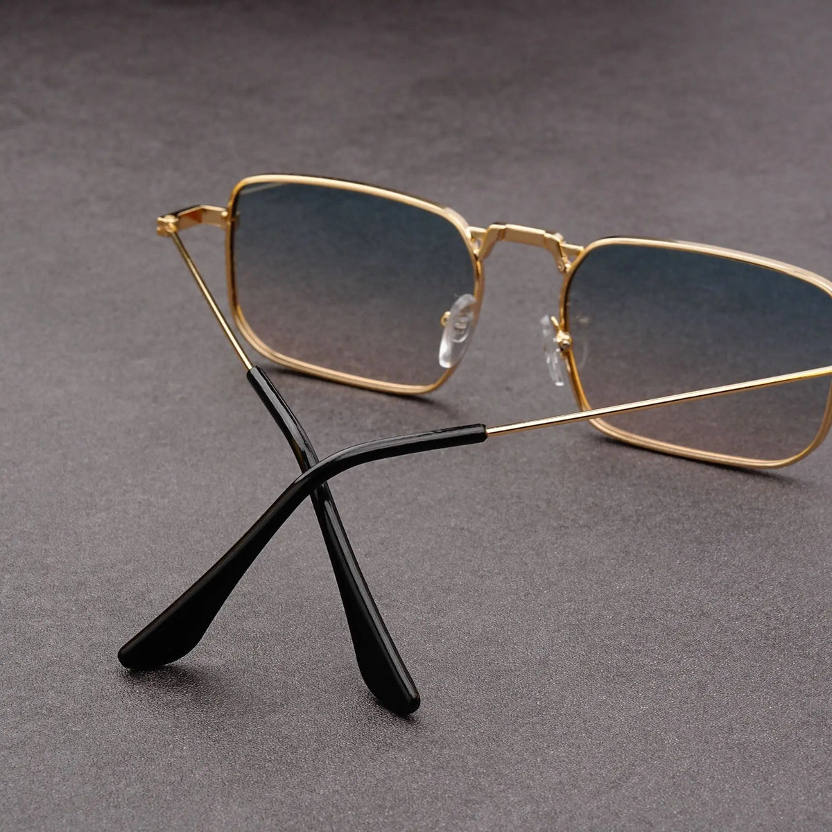Vintage Rectangle Sunglasses Men Women – 9 Lens Colors | Qme Rectangle Sunglasses Qme