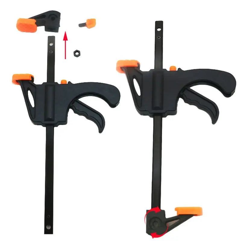 4-Inch Quick Ratchet Woodworking Clamp Clip Set – 2 or 5 Pcs Woodworking Clamp Qst