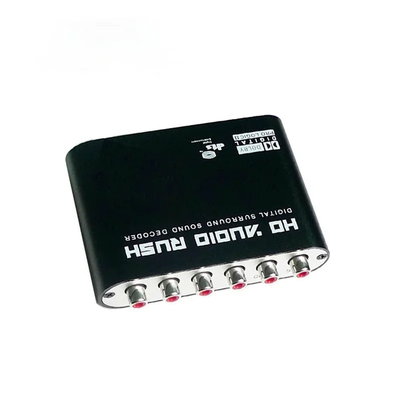 DTS AC3 Digital to Analog Audio Converter 5.1 Channel Decoder Audio Decoder Converter Qme