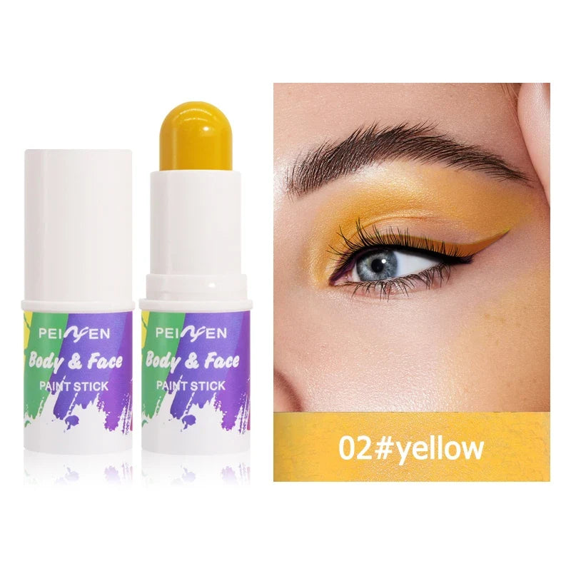 Qme Shining Stick Makeup – Waterproof, 8 Colors | Luminous Luminous Makeup Stick Qme 02 yellow