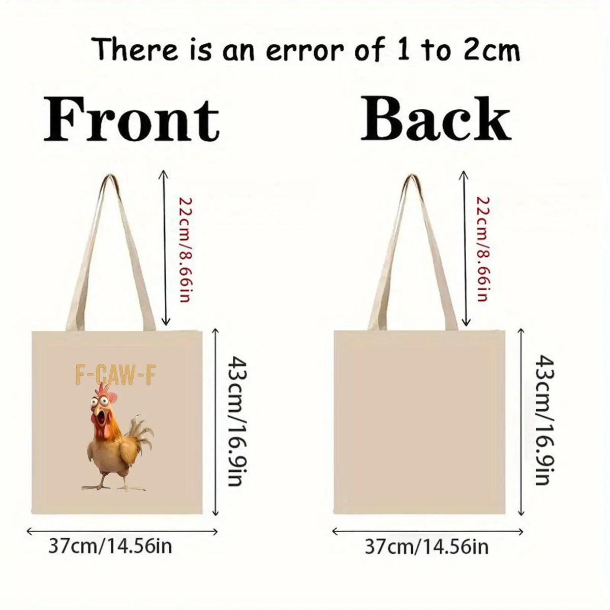 Canvas Tote Chick Shoulder Bag – Travel, Beach & Work Canvas Tote Bag Qme