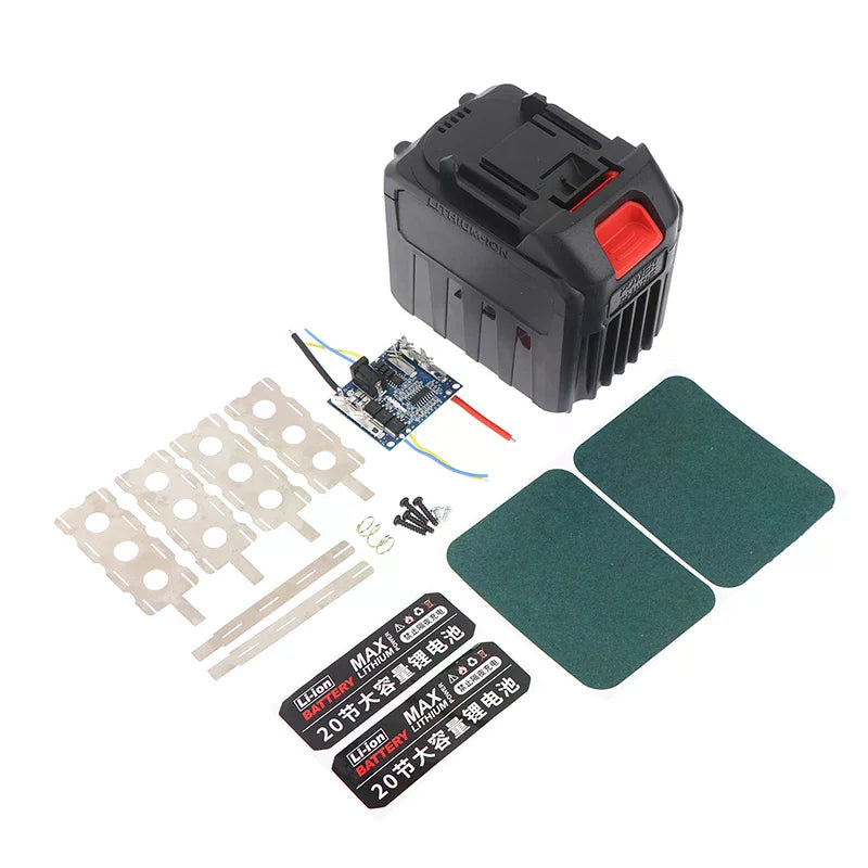 20x18650 21V 60A BMS Balance Charging PCB Battery Case Board BMS Battery Case PCB Qme