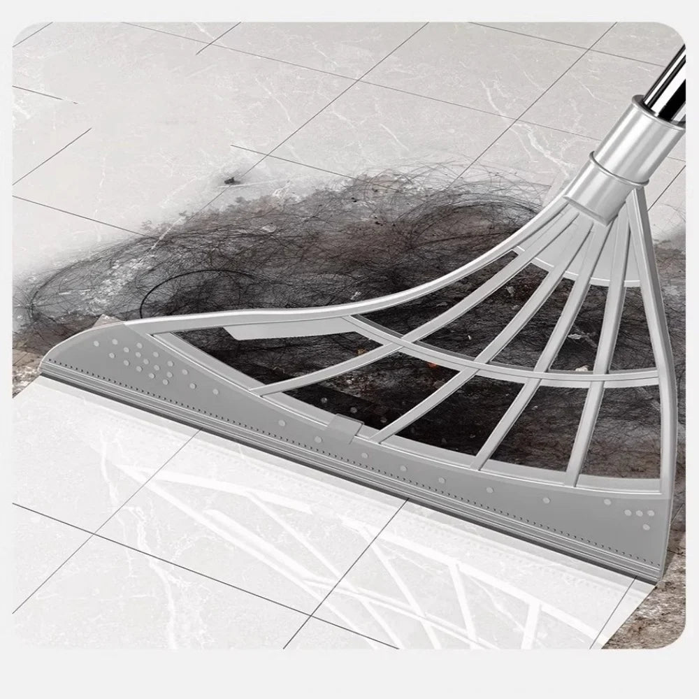 Silicone Floor Broom & Hair Squeegee – Anti-Stick Dust Remover Silicone Floor Broom Qme