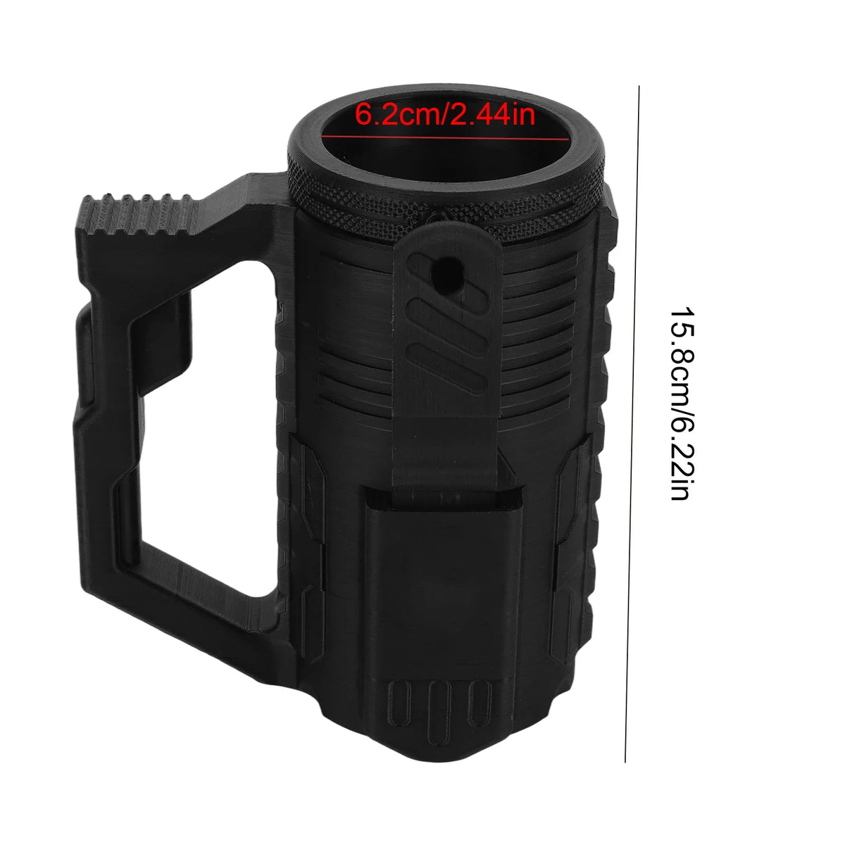 Tactical Non-Slip Can & Bottle Holder with Handle – 12oz Can & Bottle Holder Qme for 16OZ Slim Can A