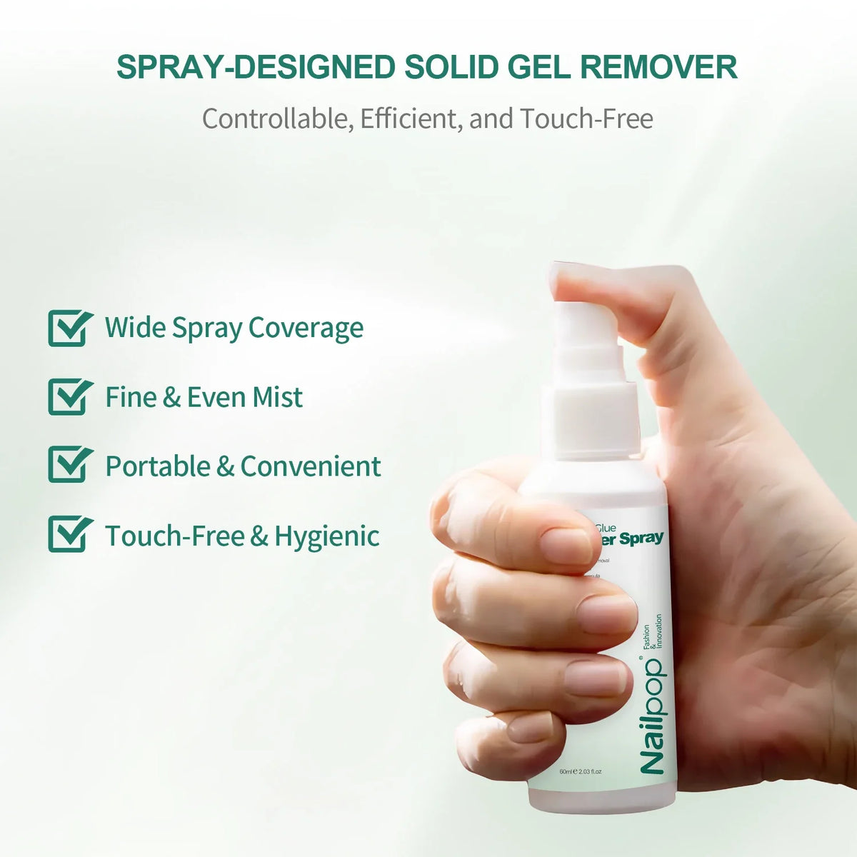 Nailpop Nail Remover Spray – Press-On & UV Gel Soak-Off Nail Remover Spray Qme