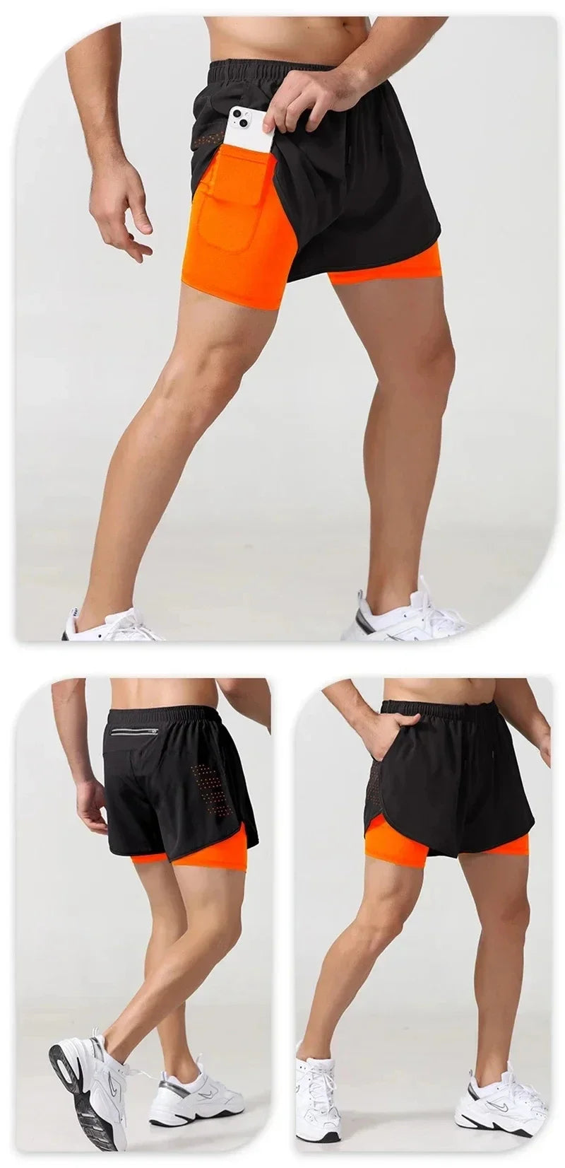 Men's Quick Dry Running Shorts – Gym & Workout Training Men's Athletic Shorts Qme