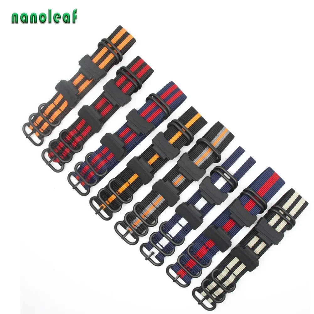 Casio G-Shock 22mm Nylon Canvas Replacement Watch Band Strap Watch Replacement Strap Qme