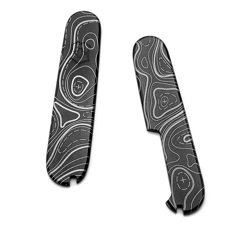 Titanium Alloy Handle Scales for 91mm Swiss Army Knife Mod Knife Handle Scales Qst