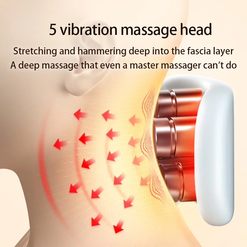 PAQIN Portable Neck & Shoulder Massager with Red Light Neck Shoulder Massager Qst