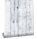 Blue Distressed Wood Peel & Stick Wallpaper | Thickened Vinyl Peel & Stick Wallpaper Qme Grey lake green 600cmx45cm