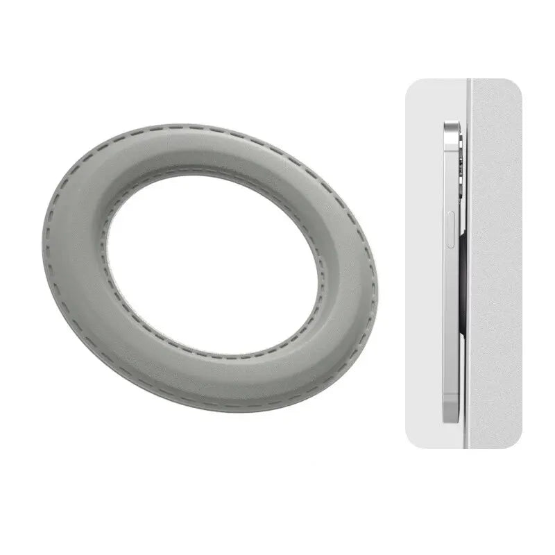 MagSafe Magnetic Ring Holder for iPhone 12 13 14 | Wall & Car Mount Phone Magnetic Mount Qme Grey