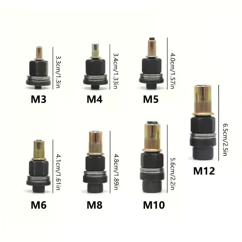 Manual Rivet Nut Tool Kit M3–M12 | Hand Riveter Set Rivet Nut Tool Kit Qst