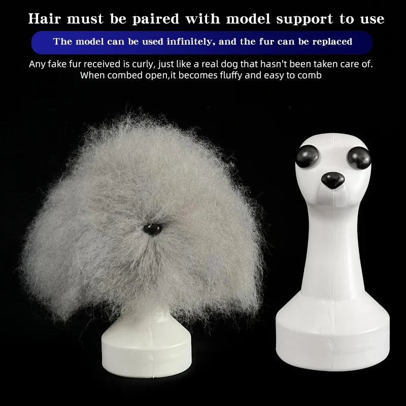 Teddy Dog Simulated Head Model – Pet Grooming Practice Tool Pet Grooming Model Qme