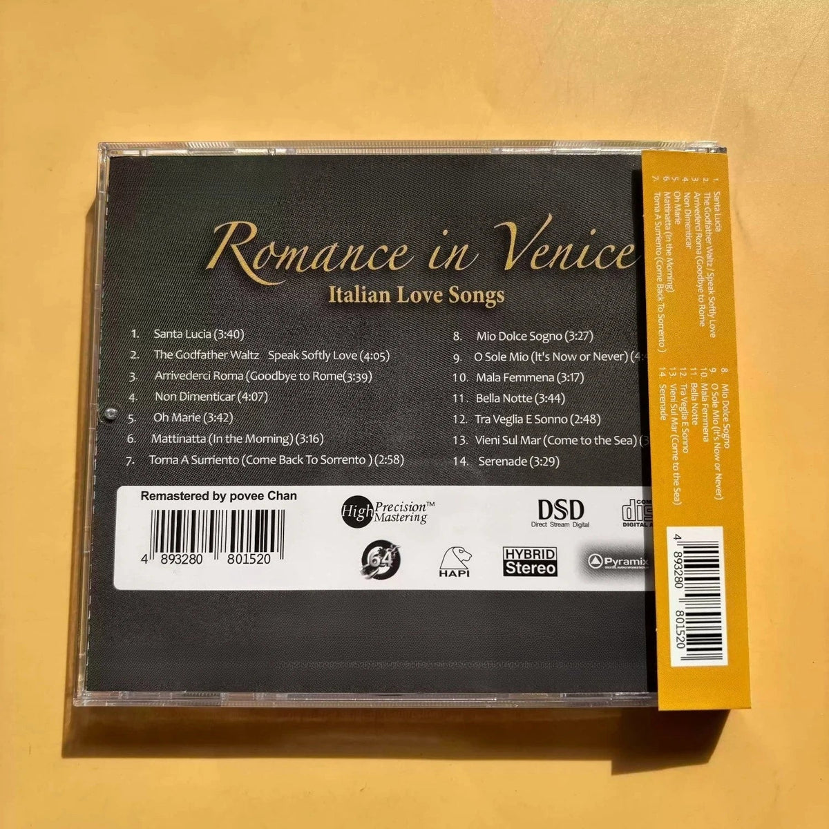 Romance Venice Italian Love Songs Audiophile CD Master Recording Audiophile Music CD Qme