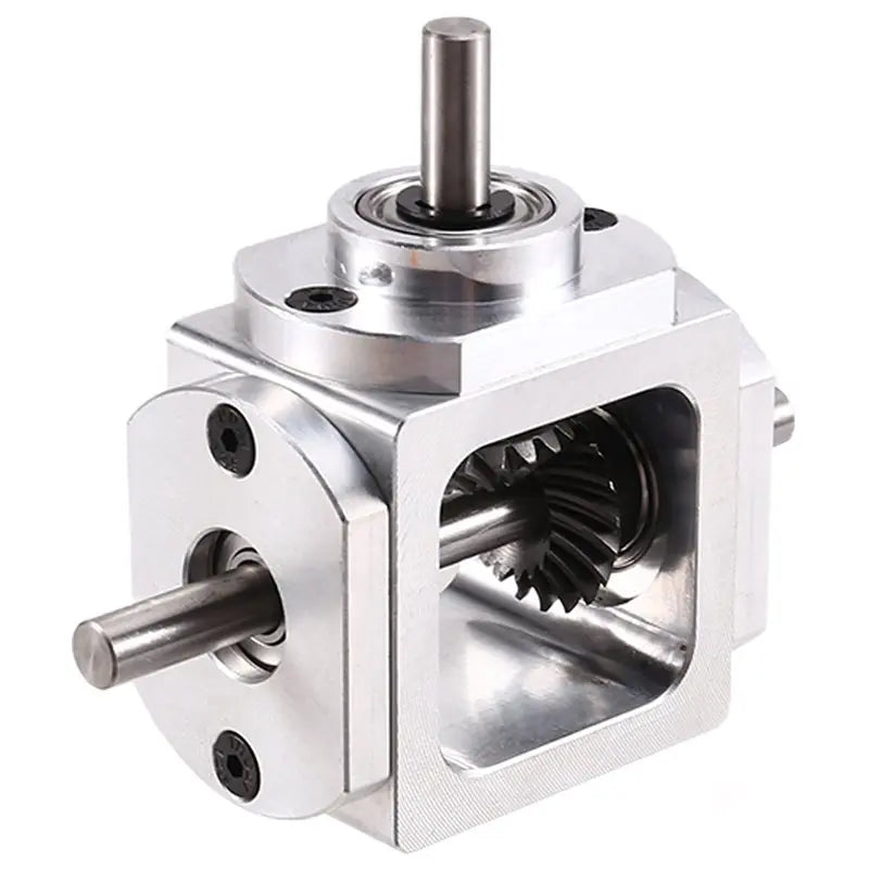 A02F-2X 90° Right Angle Bevel Gearbox – Aluminum, Single Shaft Right Angle Gearbox Qme