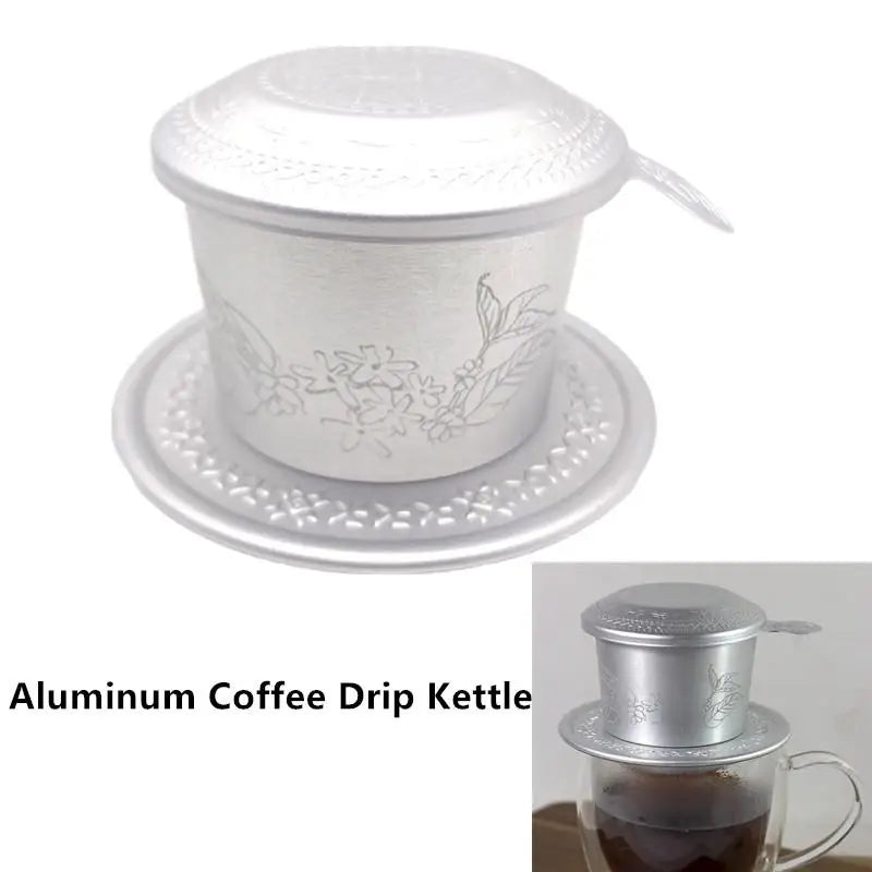 Portable Aluminum Vietnamese Coffee Dripper Filter – Compact Coffee Dripper Filter Qme