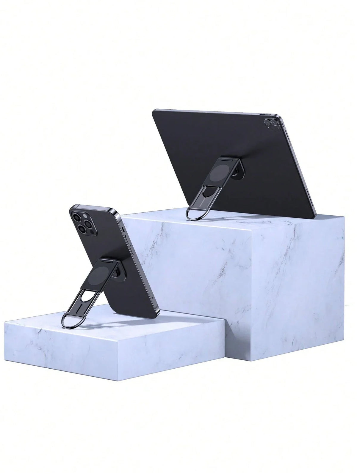 Foldable Desktop Phone Holder | Adhesive Backing & 360° Rotation Phone Stand Qme