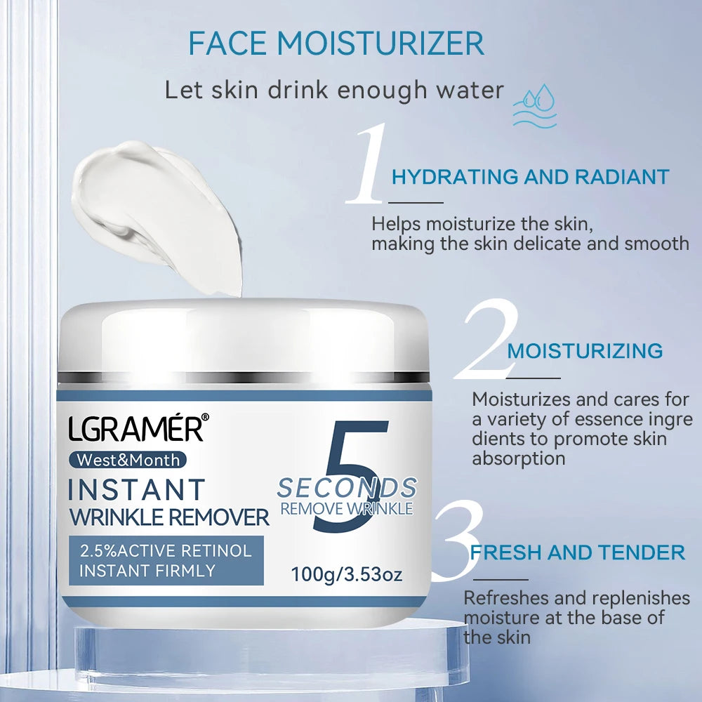 REAROYA Retinol Collagen Cream – Hyaluronic Acid, Vitamin C+E Face Moisturizing Cream Qst