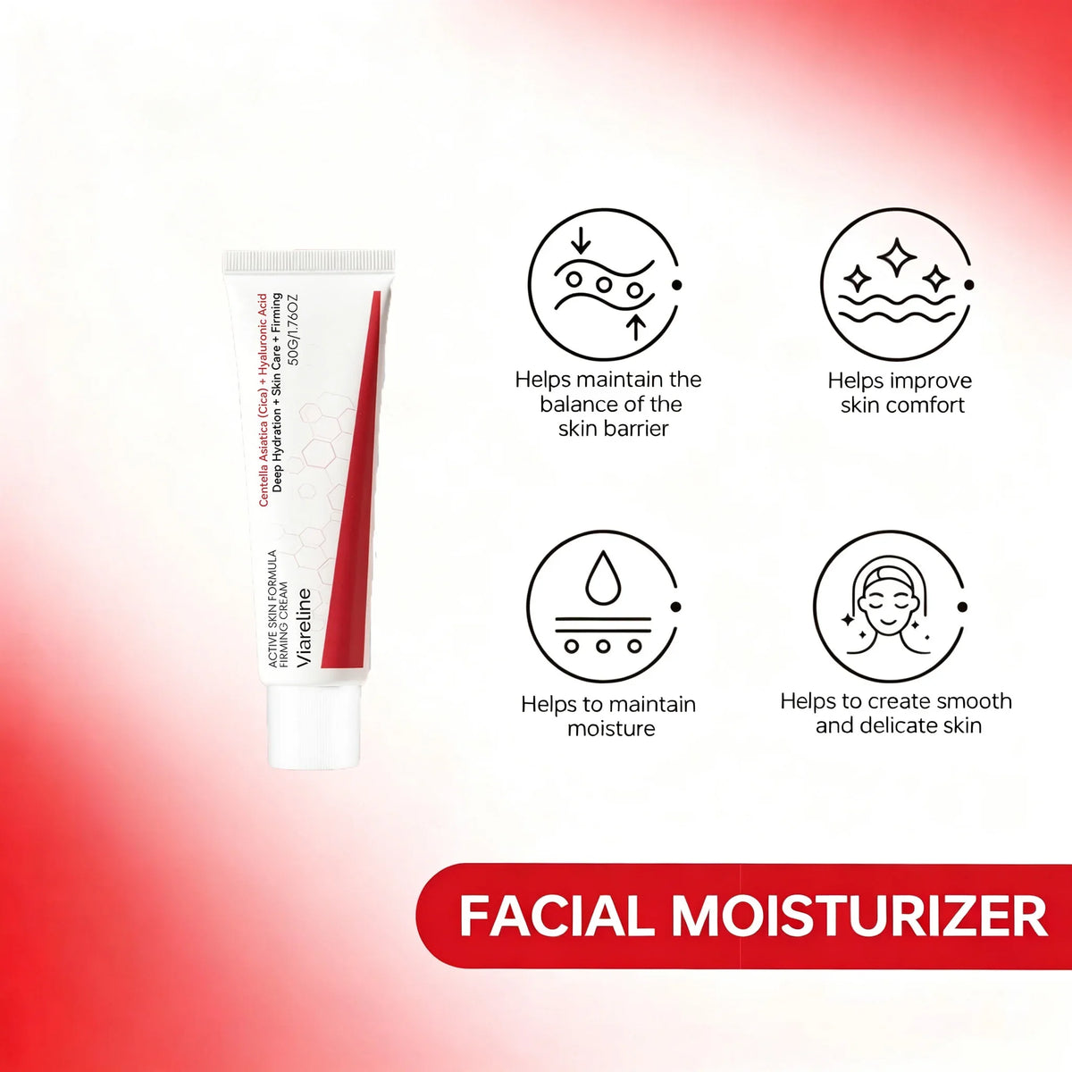 Centella Asiatica Firming Face Cream – Hydrating Moisturizer Face Moisturizer Cream Qme