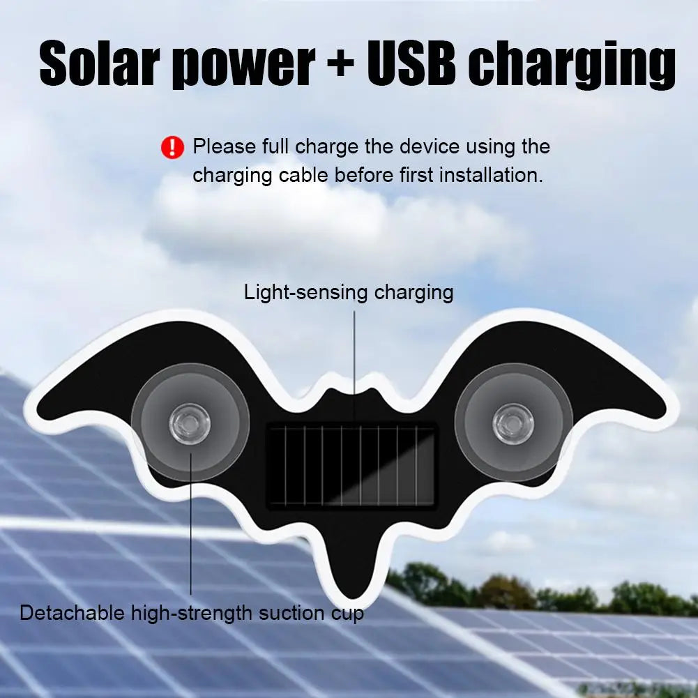Solar Bat LED Ambient Car Light – Suction Cup, 5 Colors Car Ambient Light Qme