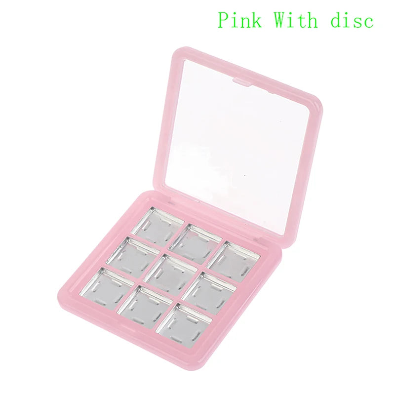 DIKALU 9-Grid Empty Eyeshadow Palette – DIY Makeup Storage Eyeshadow Palette Case Qst Pink With disc