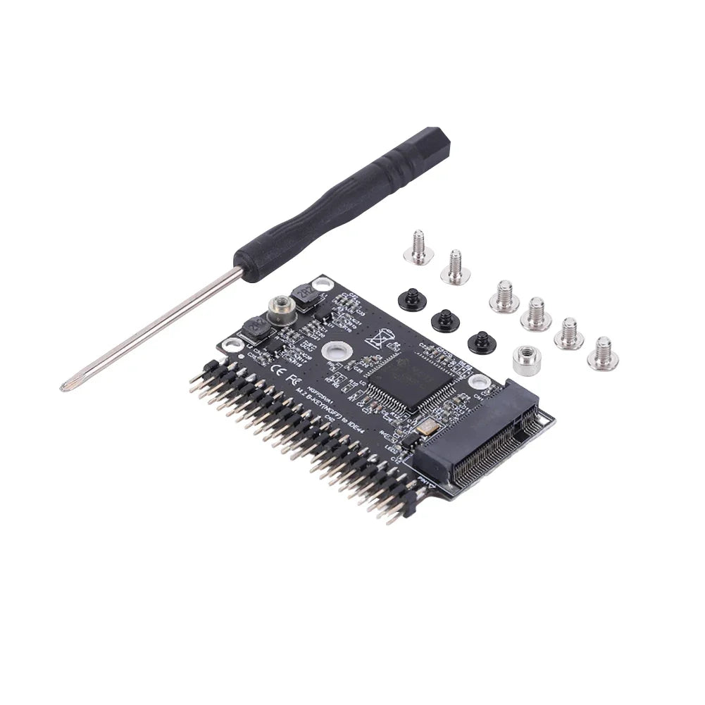 M.2 NGFF SATA to IDE 44-Pin Adapter Card | Laptop & Desktop SSD Adapter Card Qme