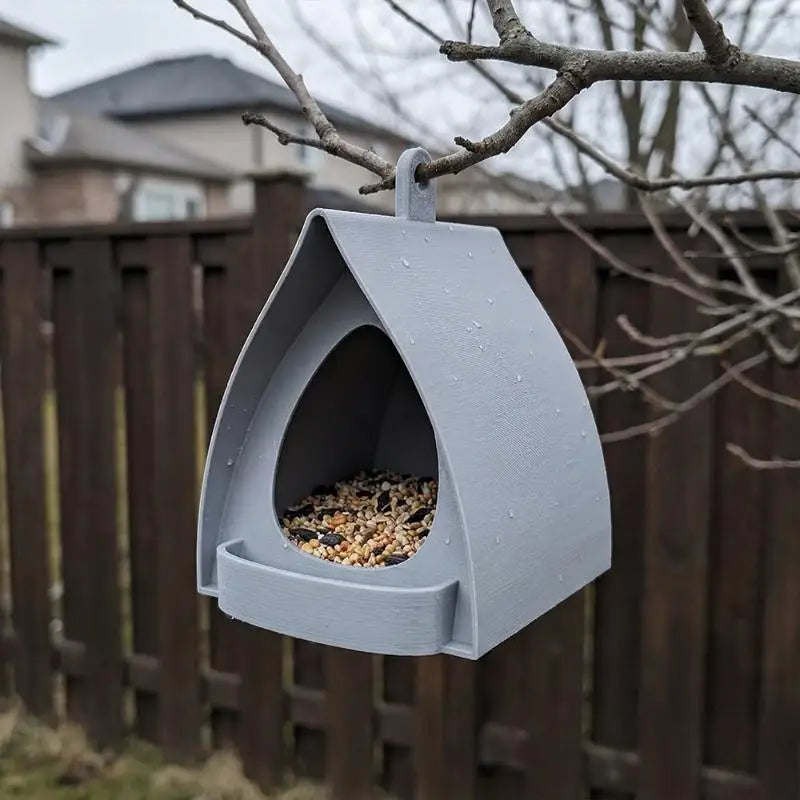 Hanging Bird Feeder House – Outdoor Garden Tree Decor Hanging Bird Feeder Qme
