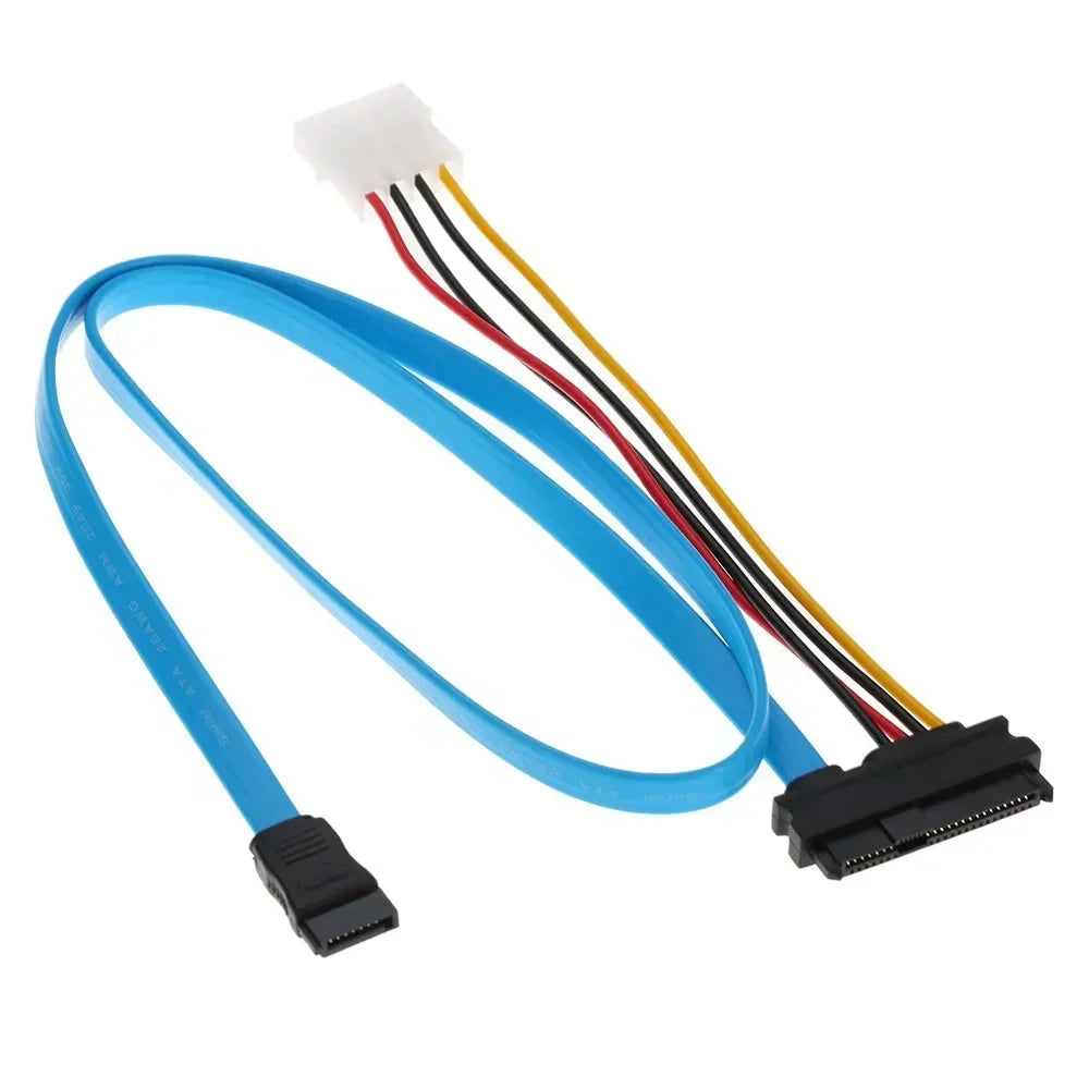 SAS SFF-8482 to SATA HDD Adapter Cable 70cm – 5-Pack SAS SATA Adapter Cable Qme 5pcs