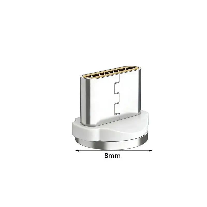 USB-C Magnetic Charging Head 2.4A Fast Charge & Data Transfer Magnetic USB-C Connector Qme