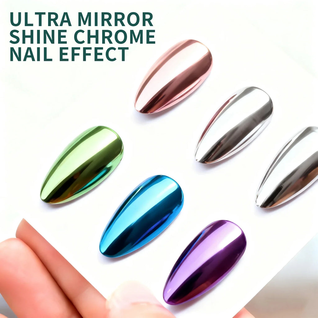 Nailpop Magic Mirror Top Coat & Remover | Chrome Nail Art Mirror Nail Top Coat Qme