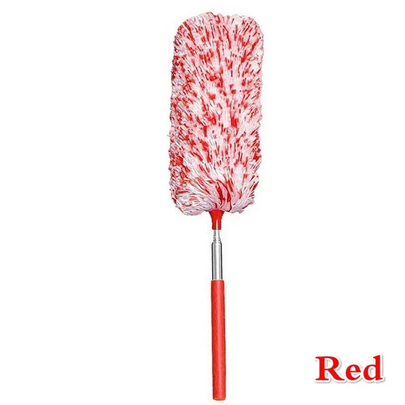 Telescopic Microfiber Electrostatic Duster – Extendable Handle Microfiber Duster Qme Red