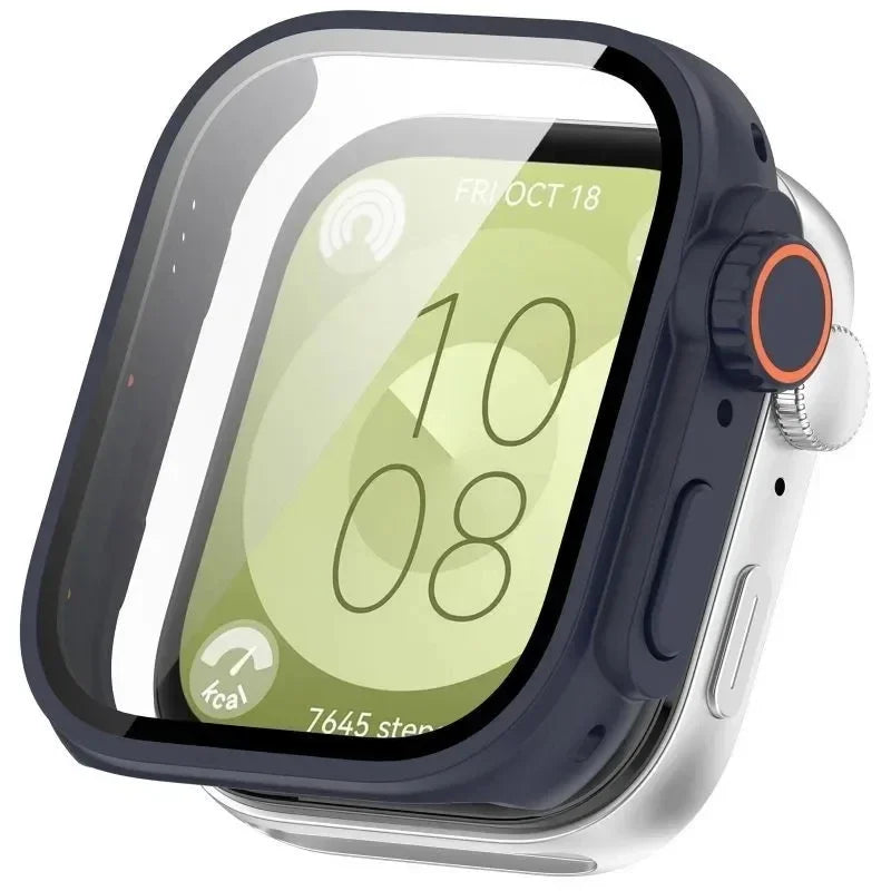 Tempered Glass Screen Protector Case for Huawei Watch Fit 3 Watch Screen Protector Qme MU for Huawei Fit 3