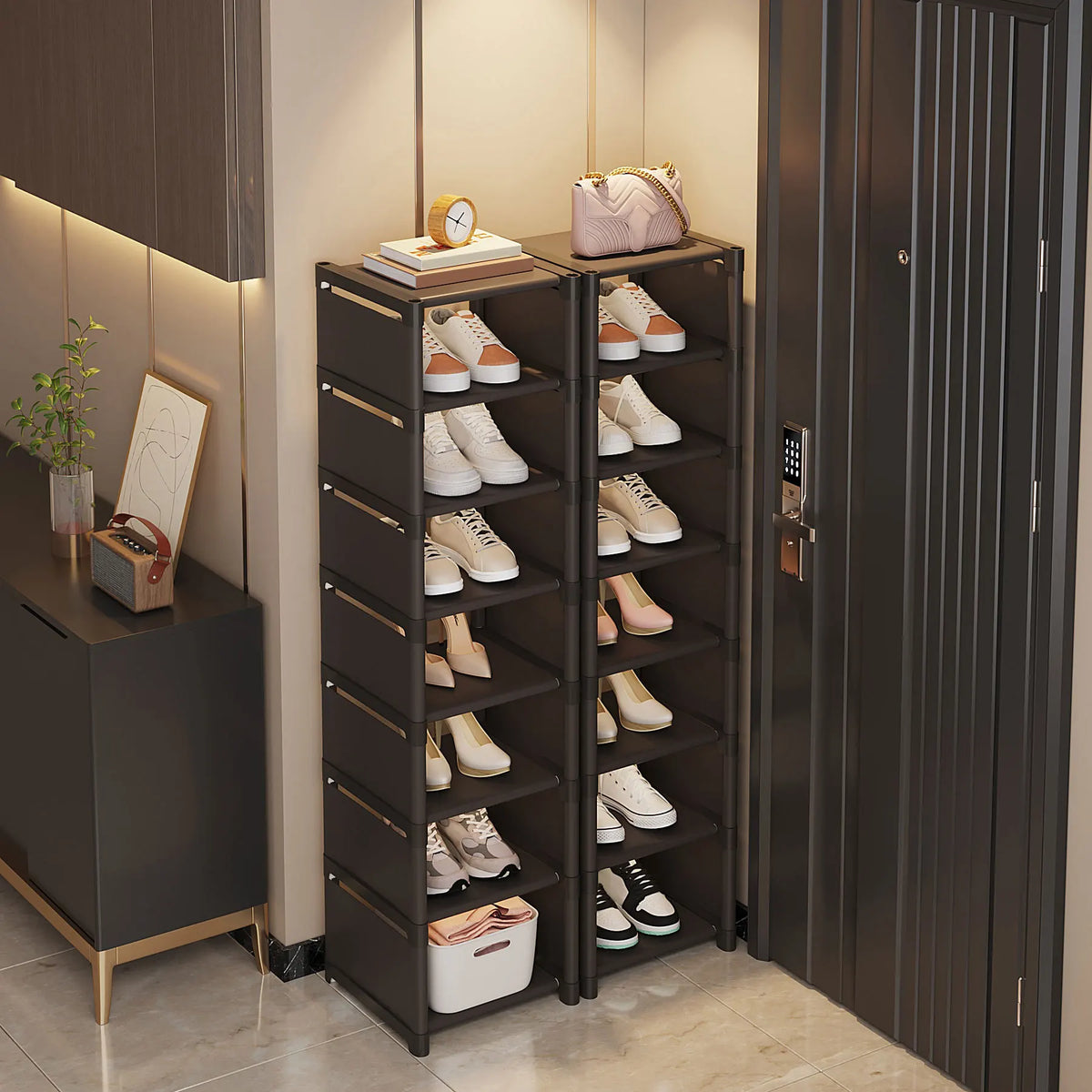 Multi-Layer Space Saving Shoe Rack – Entryway & Dorm Shoe Rack Qme