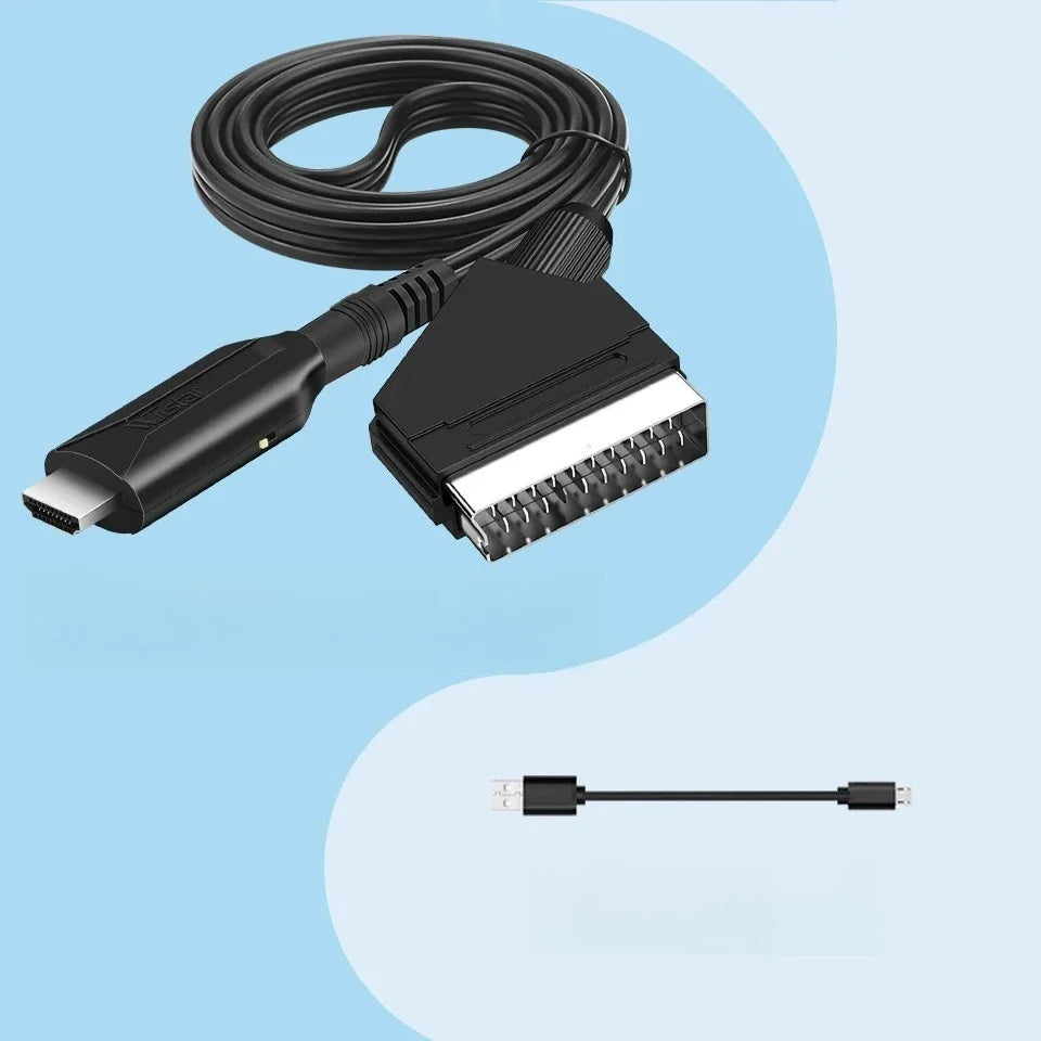 SCART to HDMI Converter | Professional Video & Audio Adapter SCART HDMI Adapter Qme