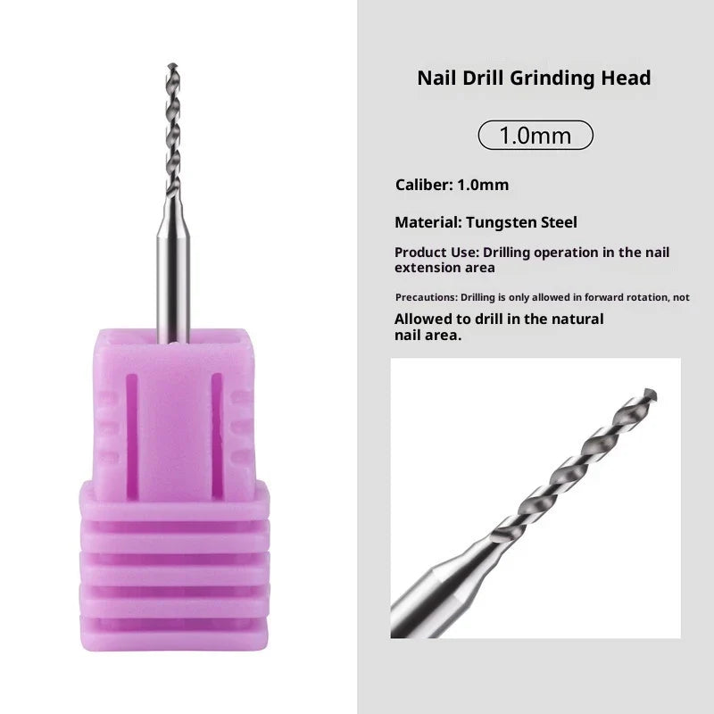 Tungsten Steel Nail Drill Bits – DIY Punk Nail Art Grinding Head Nail Drill Bits Qme