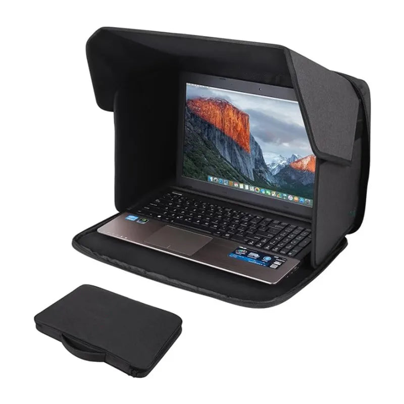 Portable Foldable Laptop Privacy & Sun Shade Cover | 14" & 16" Laptop Privacy Cover Qme