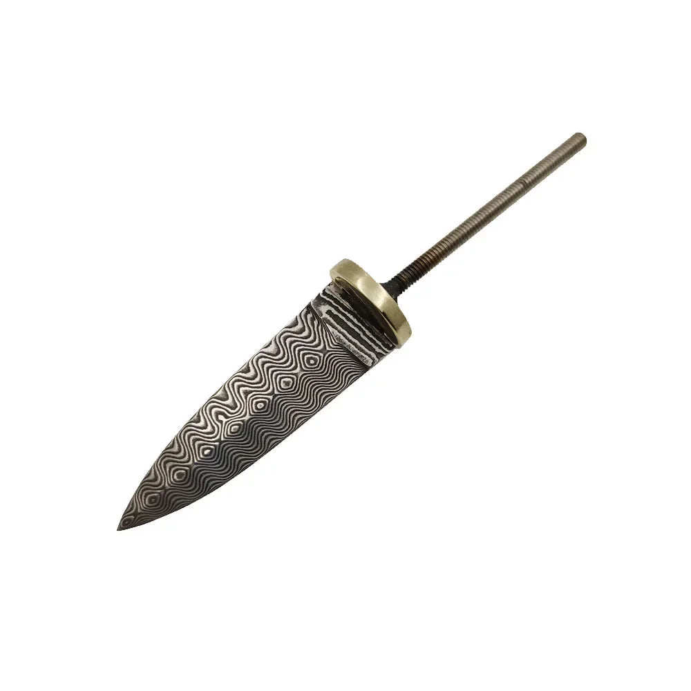 Damascus Steel Tea Knife Blank – Handmade Forged Wedging Tool Tea Knife Blank Qst Default Title