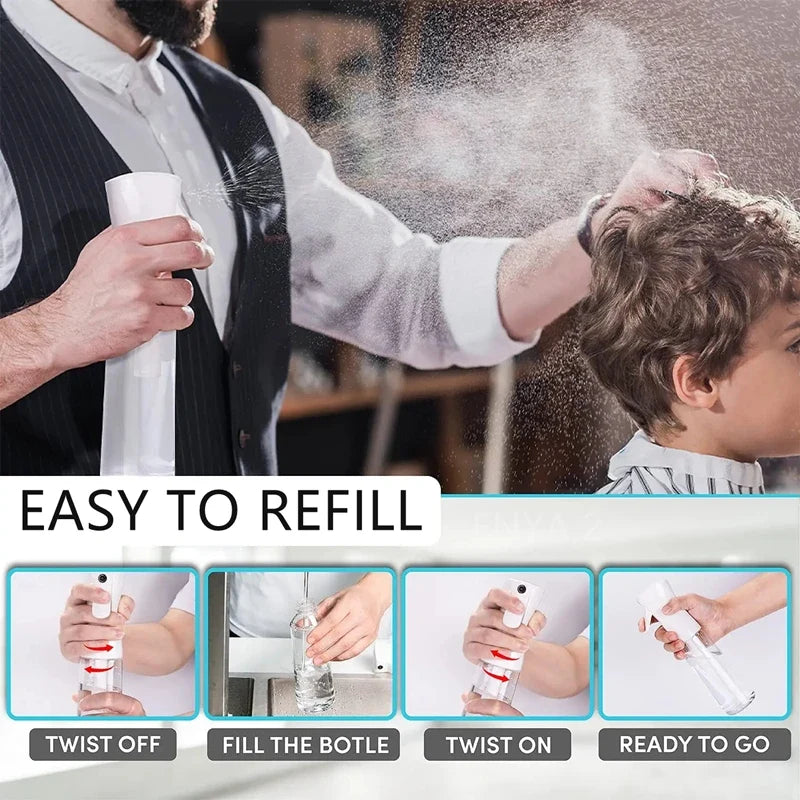 Fine Mist Pressure Spray Bottle – Toner, Essence & Plants Refillable Spray Bottle Qme