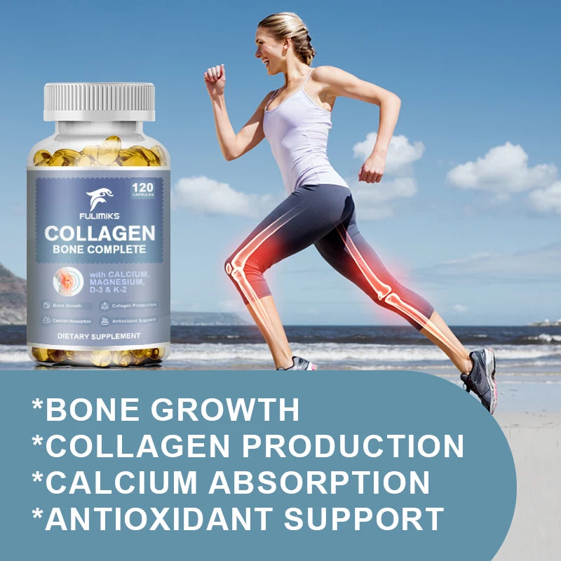 Collagen Bone Complete Capsules | Non-GMO, Gluten-Free Collagen Supplement Qst