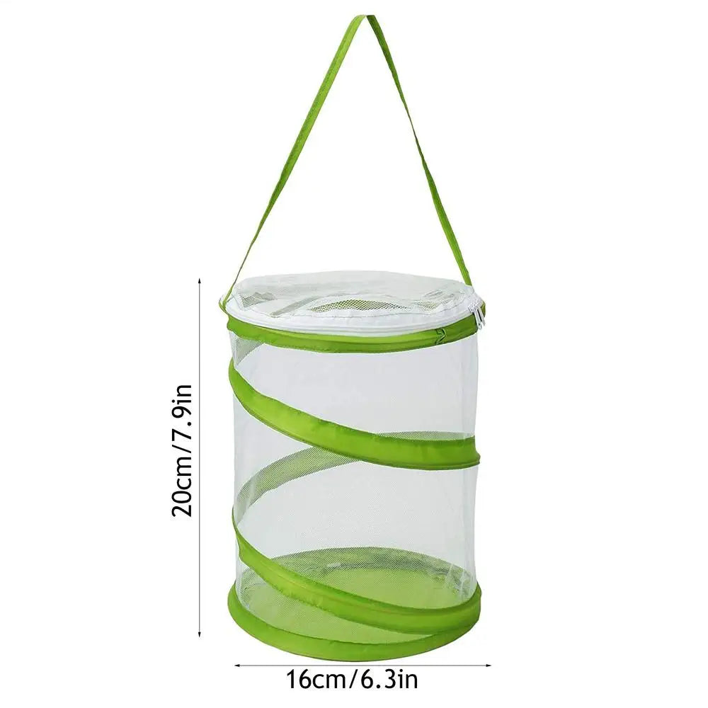 Mini Pop-Up Butterfly & Caterpillar Mesh Enclosure Habitat Butterfly Mesh Enclosure Qme as shown