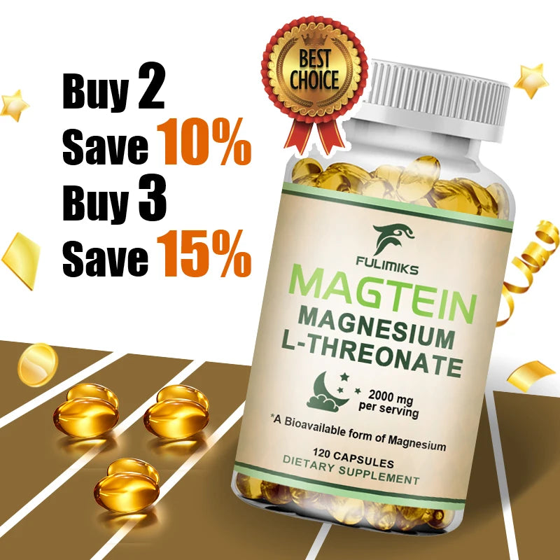 Fulimiks Magtein Magnesium L-Threonate – Memory & Sleep Magnesium Supplement Qst