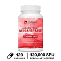 Serratiopeptidase Capsules – Sinus & Immune Support | Pslalae Enzyme Supplement Qst 120 Capsules