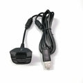 Xbox 360 Wireless Controller Charging Cable 1.8m – Gamepad Controller Charging Cable Qme 3pcs Black
