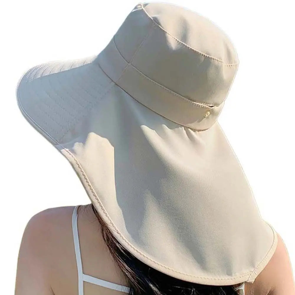 Women's Wide Brim Hiking Hat with Neck Cover | Quick Dry Wide Brim Sun Hat Qme