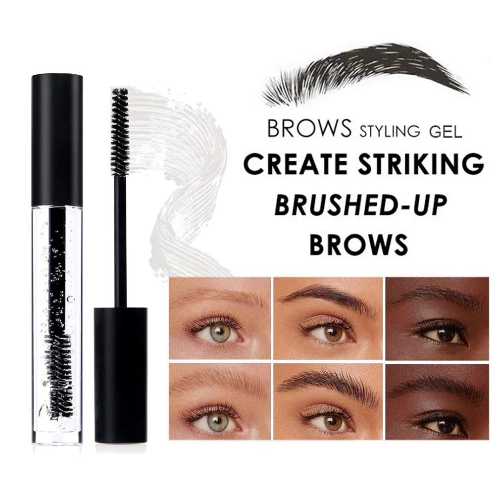 Qme Transparent Eyebrow Gel Wax | Waterproof 3D Brow Styling Eyebrow Gel Wax Qme
